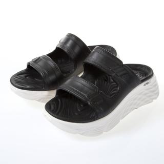 【SKECHERS】女鞋 休閒系列涼拖鞋 CALI GEAR MAX CUSHIONING SANDAL(111125BKW)