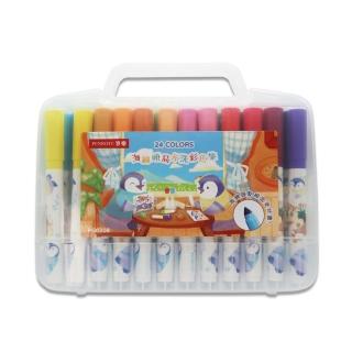 【筆樂 PENROTE】24色海綿頭易水洗彩色筆 /盒 PG0208