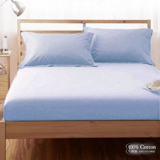【Lust】素色簡約 莫蘭迪 100%純棉、單人加大3.5尺精梳棉床包/歐式枕套 《不含被套》、台灣製造