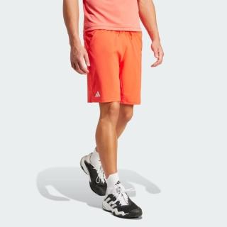 【adidas 愛迪達】短褲 男款 網球 運動 國際碼 ERGO SHORT 橘 IQ4733