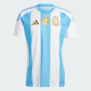 【adidas 愛迪達】上衣 男款 短袖 阿根廷 主場足球上衣 國際碼 AFA H JSY D 藍白 IP8409