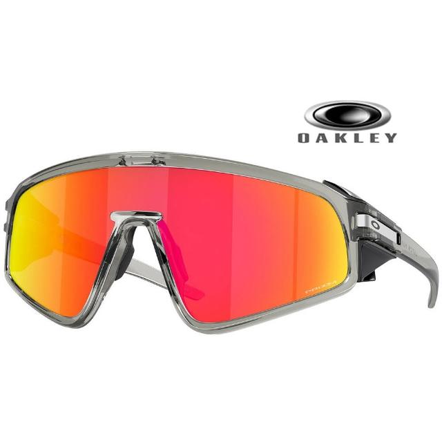 【Oakley】奧克利 Latch panel 時尚輕包覆太陽眼鏡 OO9404 04 透灰框Prizm紅寶石鍍膜 公司貨