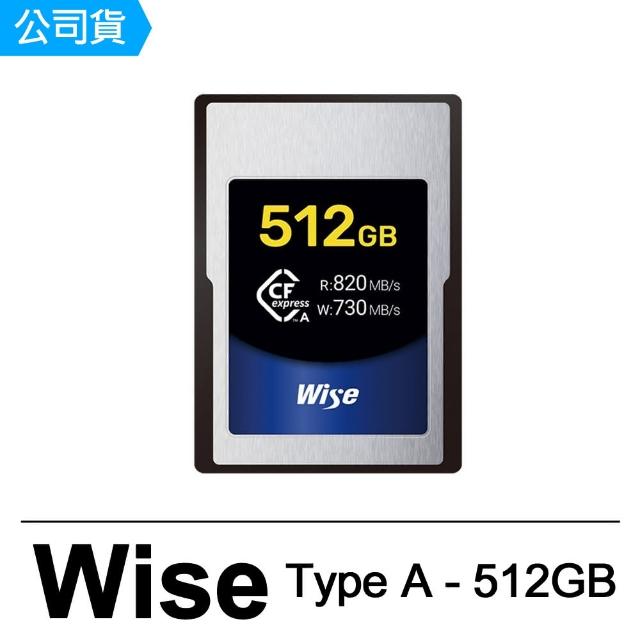 【Wise 裕拓】CFexpress Type A - 512GB 高速記憶卡 專為Sony Alpha和FX系列設計(公司貨)