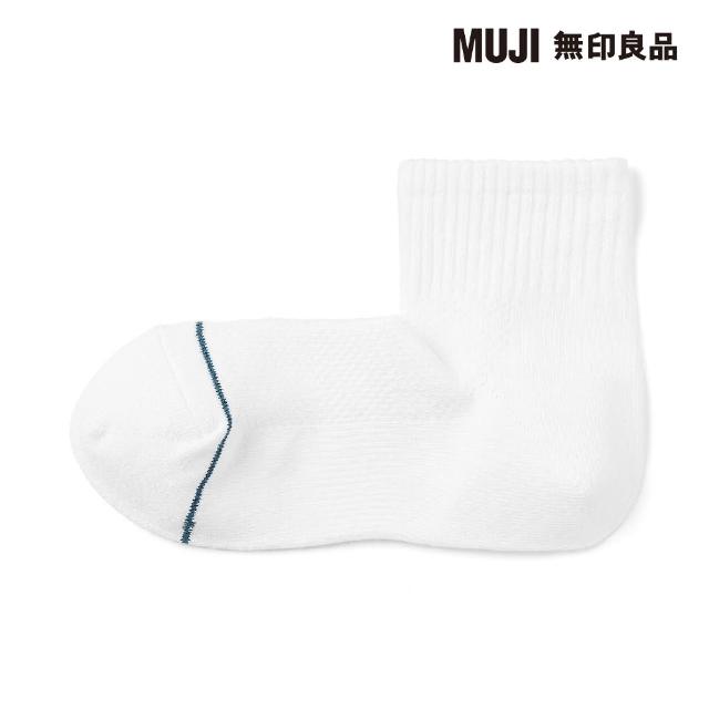 【MUJI 無印良品】女清爽舒適棉質直角短襪(共4色)