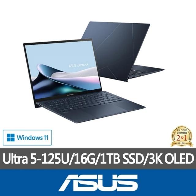 【ASUS 華碩】特仕版 13吋輕薄筆電(ZenBook UX5304MA/Ultra 5-125U/16G/改裝1TB SSD/Win11/EVO/3K OLED)