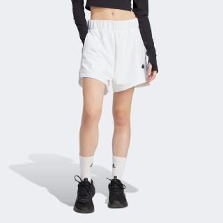 【adidas 愛迪達】Z.N.E. 運動短褲(IN9481 女款 運動短褲 吸濕排汗 白)