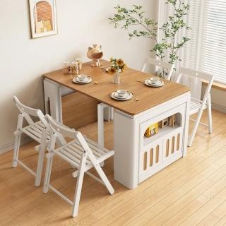 【XYG】折疊餐桌餐邊櫃一體小戶型家用(折疊餐桌/邊櫃/茶几/餐廚桌)