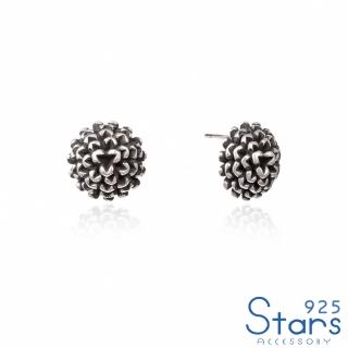 【925 STARS】純銀925時尚立體橡果造型耳釘(純銀925耳釘 立體耳釘 橡果耳釘)