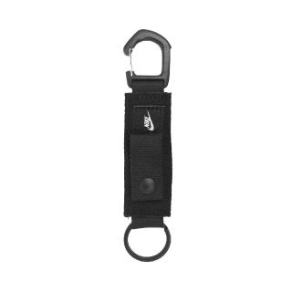 【NIKE 耐吉】鑰匙扣 Club Key Holder 黑 白 抗撕裂 吊飾 鑰匙圈(N101003509-1OS)
