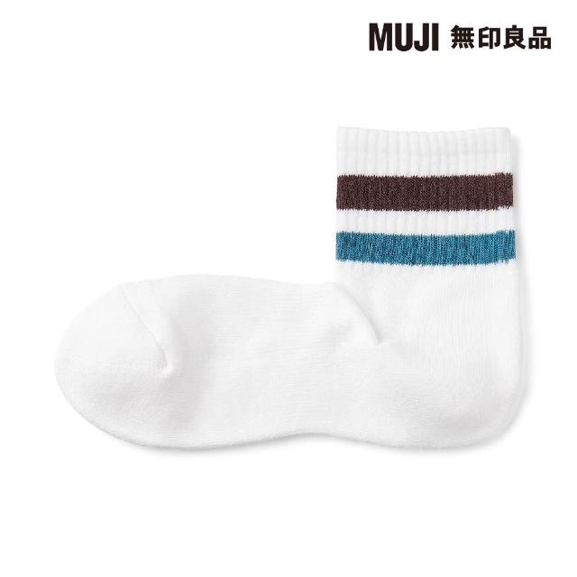 【MUJI 無印良品】男棉混足底圈絨直角短襪(共4色)