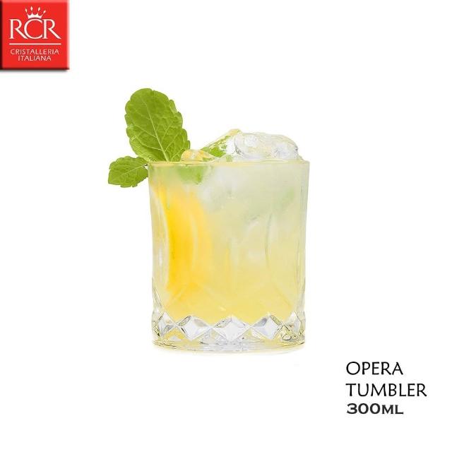 【RCR】OPERA系列 TUMBLER 水晶威士忌杯6入組 300mL(烈酒杯/調酒杯/DOF/酒杯)