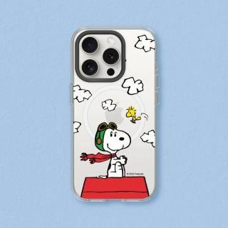 【RHINOSHIELD 犀牛盾】iPhone 13系列 Clear MagSafe兼容 磁吸透明手機殼/史努比-小小飛行員(Snoopy)