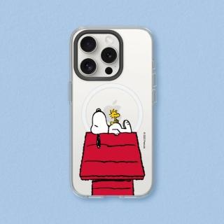 【RHINOSHIELD 犀牛盾】iPhone 13系列 Clear MagSafe兼容 磁吸透明手機殼/史努比-Snoopy的慵懶時光(Snoopy)