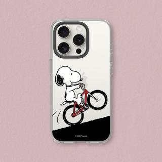 【RHINOSHIELD 犀牛盾】iPhone 13系列 Clear透明防摔手機殼/史努比-騎腳踏車(Snoopy)