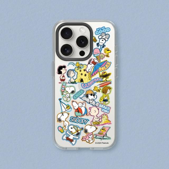 【RHINOSHIELD 犀牛盾】iPhone 15系列  Clear透明防摔手機殼/史努比-夏日活動(Snoopy)
