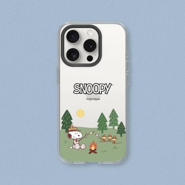 【RHINOSHIELD 犀牛盾】iPhone 14系列 Clear透明防摔手機殼/史努比-露營趣(Snoopy)