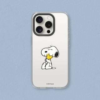 【RHINOSHIELD 犀牛盾】iPhone 15系列 Clear透明防摔手機殼/史努比-經典-Snoopy&胡士托(Snoopy)