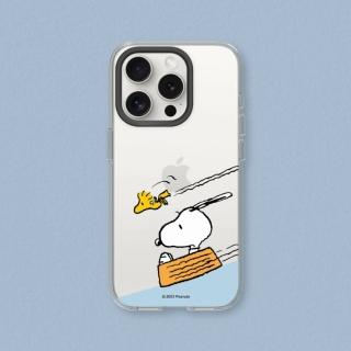 【RHINOSHIELD 犀牛盾】iPhone 15系列 Clear透明防摔手機殼/史努比-溜滑梯(Snoopy)