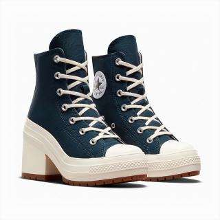 【CONVERSE】CHUCK 70 DE LUXE HEEL HI 高筒 休閒鞋 高跟鞋 厚底鞋 男鞋 女鞋 藍色(A07565C)
