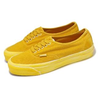 【VANS】休閒鞋 Authentic Reissue 44 男鞋 黃 帆布 水洗 華夫格 板鞋(VN000CQA85W)