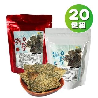 【王媽媽推薦】韓式酥脆烤海苔20包組(原味10包 辣味10包 15公克/包)