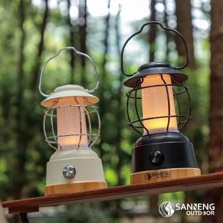 【SANNENG 三能】復古LED露營燈(003001-白 003002-黑)
