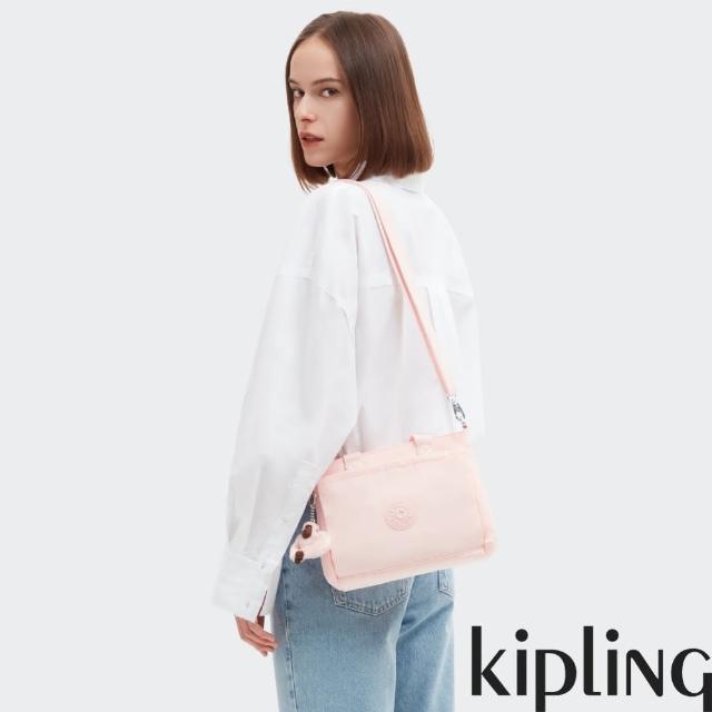 【KIPLING官方旗艦館】優雅輕柔粉多袋手提包-KANAAN