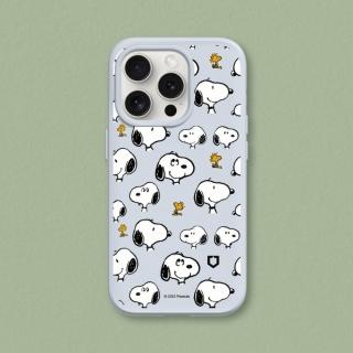 【RHINOSHIELD 犀牛盾】iPhone 15系列 SolidSuit背蓋手機殼/史努比-Sticker-Snoopy&胡士托(Snoopy)