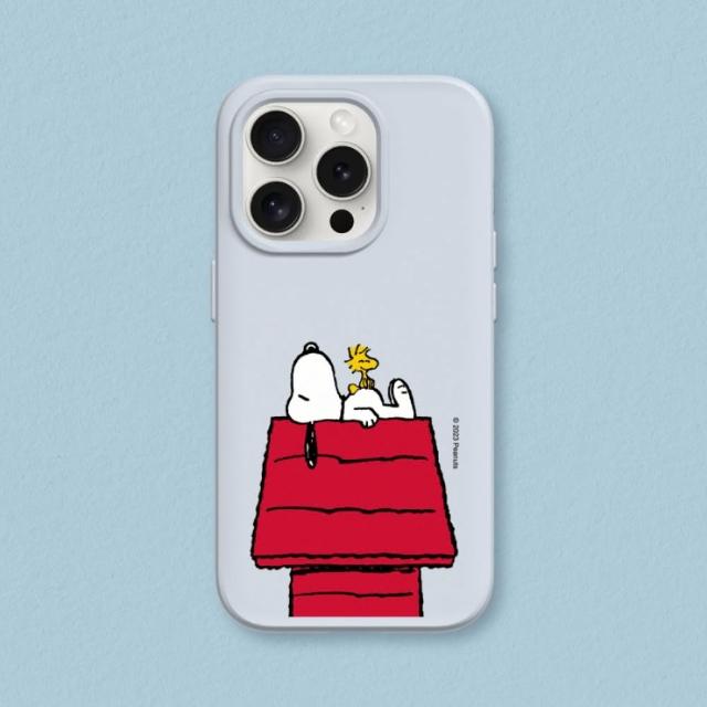 【RHINOSHIELD 犀牛盾】iPhone 15系列  SolidSuit背蓋手機殼/史努比-Snoopy的慵懶時光(Snoopy)