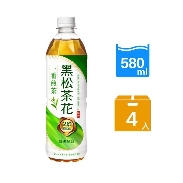 【黑松】黑松茶花一番煎茶580mlx4入/組