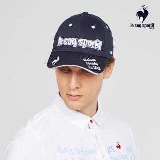 【LE COQ SPORTIF 公雞】高爾夫系列 網路獨家 男款藏青色簡約防曬抗UV可調節棒球帽 QGT0J140