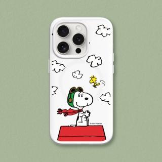 【RHINOSHIELD 犀牛盾】iPhone 14系列 SolidSuit MagSafe兼容 磁吸手機殼/史努比-小小飛行員(Snoopy)