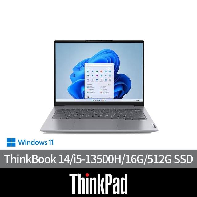 【ThinkPad 聯想】微軟M365組★14吋i5商用筆電(ThinkBook 14/i5-13500H/16G/512G SSD/W11H)