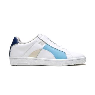 【ROYAL Elastics】ICON DOTS 白藍真皮運動休閒鞋(女 91933-005)