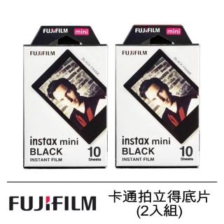 【FUJIFILM 富士】instax mini 卡通拍立得底片 2入組(黑框/黑底)