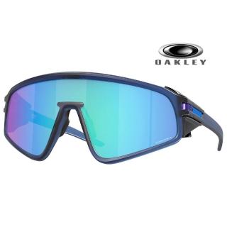 【Oakley】奧克利 Latch panel 時尚輕包覆太陽眼鏡 OO9404 06 霧藍框蔚藍水銀鍍膜鏡片 公司貨
