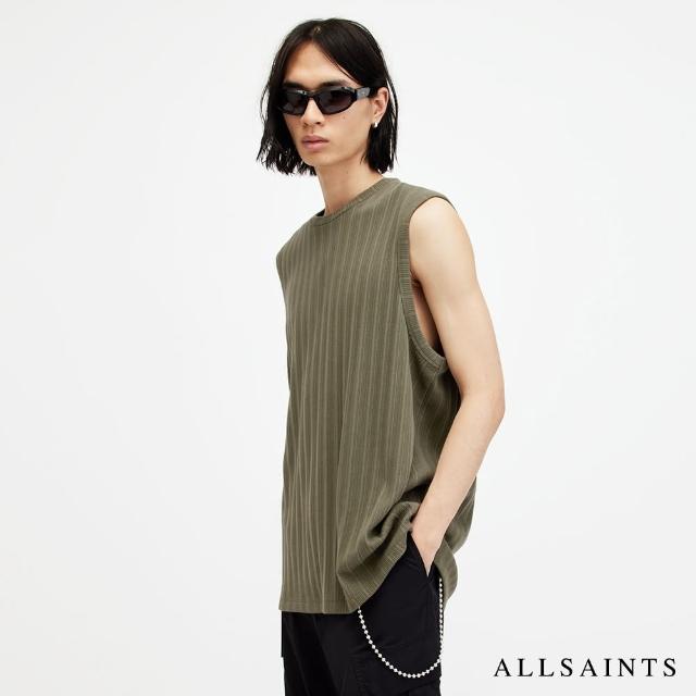 【ALLSAINTS】MADISON 棉質寬鬆無袖背心-橄欖綠 M022JA(舒適版型)