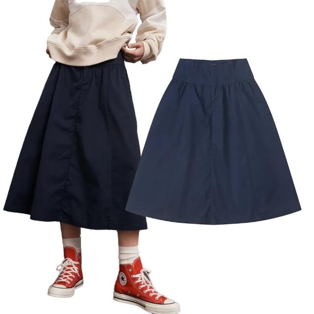 【CONVERSE】Yotd Skirt NAVY 女款 藍色 CNY 龍年 限定 新年 長裙 10026813-A02