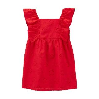 【美國Carter’s官方授權】紅色蕾絲洋裝(原廠公司貨)