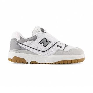 【NEW BALANCE】NB 550 童鞋 中童 白灰色 復古 膠底 黏帶 休閒鞋 PHB550SF