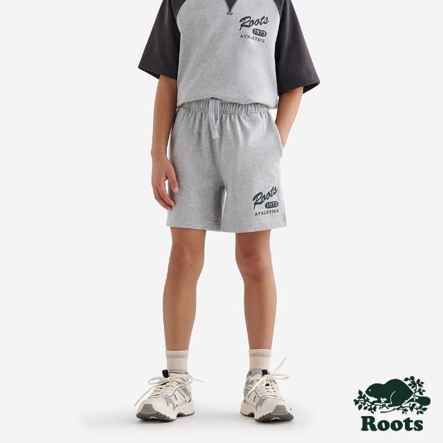 【Roots】Roots 大童- WARM-UP棒球短褲(灰色)