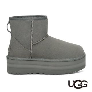 【UGG】女鞋/靴子/女靴/雪靴/Classic Mini Platform(暴雨藍-UG1134991RNS)