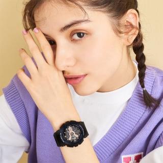 【CASIO 卡西歐】Baby-G 街頭風 玫瑰金雙顯手錶(BA-110XRG-1A)
