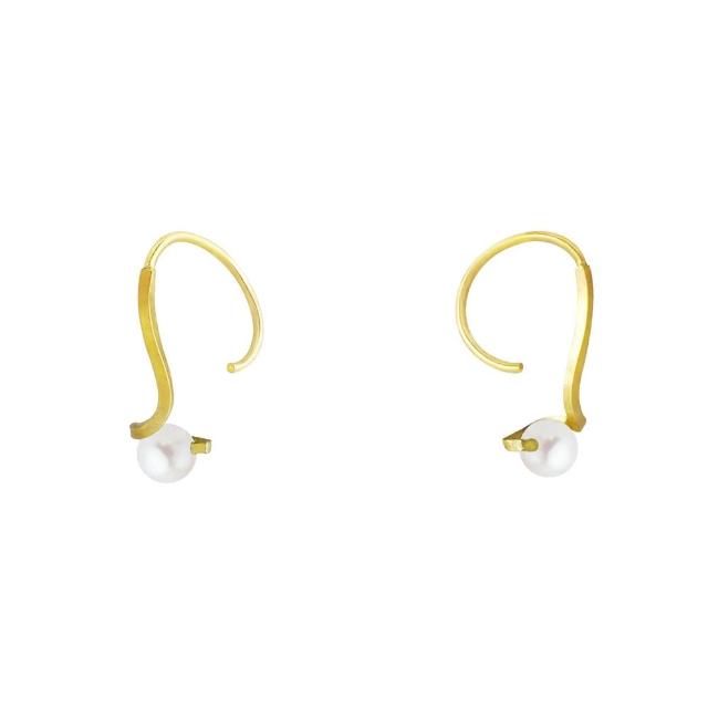 【Olivia Yao Jewellery】14K合金海芋珍珠耳環(Mini Collection/優雅氣質首選)