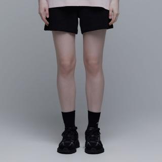 【National Geographic 國家地理】女裝 LEPUS PINTUCK 運動短褲 - 炭黑色(女款短褲/百搭設計)
