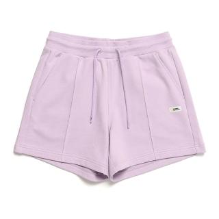 【National Geographic 國家地理】女裝 LEPUS PINTUCK 運動短褲 - 紫色(女款短褲/百搭設計)