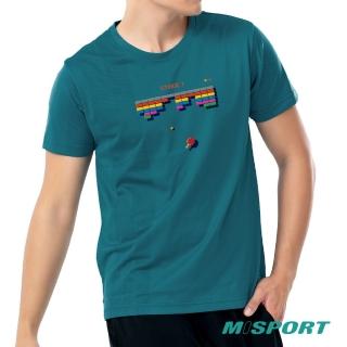 【MISPORT 運動迷】台灣製 運動上衣 T恤 - 桌球遊戲 - STAGE1/運動排汗衫(MIT專利呼吸排汗衣 氣孔衣)
