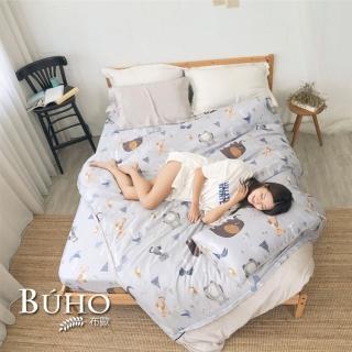 【BUHO 布歐】均一價 100%TENCEL純天絲鋪棉兩用被床包組-雙人/加大(多款任選)