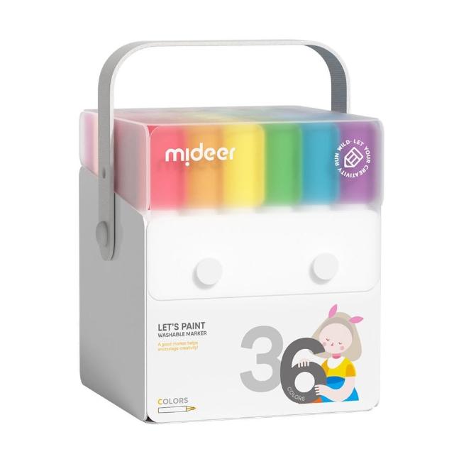 【MiDeer】可洗彩色筆(36色)
