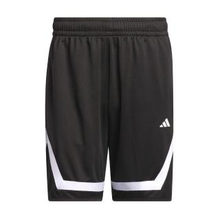 【adidas 愛迪達】Pro Block Short 男 籃球褲 短褲 亞洲版 運動 訓練 吸濕排汗 黑白(IX1850)